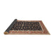 Sideview of Traditional Bakers Brown Persian Rug, tr52