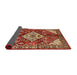 Sideview of Traditional Sand Brown Medallion Rug, tr520