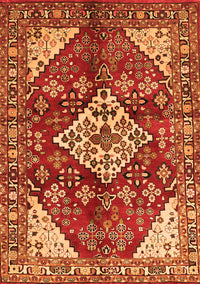 Medallion Orange Traditional Rug, tr520org