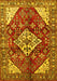 Medallion Yellow Traditional Rug, tr520yw