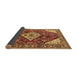 Sideview of Medallion Brown Traditional Rug, tr520brn