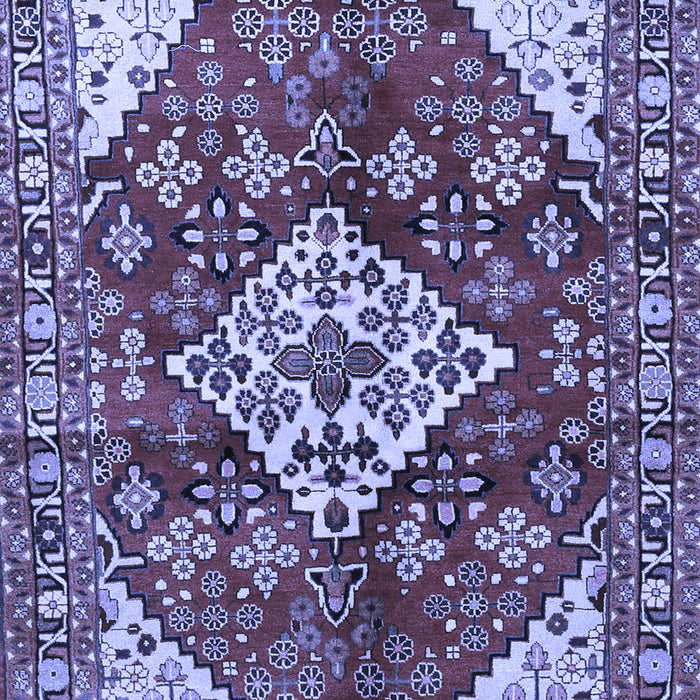Medallion Blue Traditional Rug, tr520blu