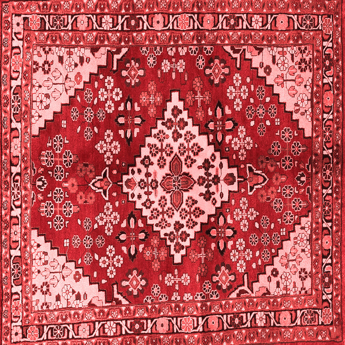Medallion Red Traditional Rug, tr520red