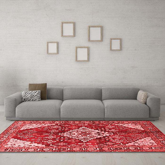 Traditional Red Washable Rugs