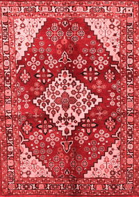 Medallion Red Traditional Rug, tr520red