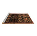 Sideview of Machine Washable Animal Brown Traditional Rug, wshtr521brn