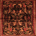 Serging Thickness of Animal Orange Traditional Rug, tr521org