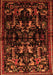 Animal Orange Traditional Rug, tr521org