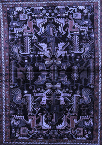 Animal Blue Traditional Rug, tr521blu