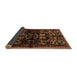 Sideview of Animal Brown Traditional Rug, tr521brn