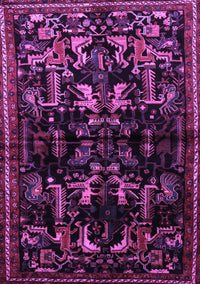 Animal Purple Traditional Rug, tr521pur