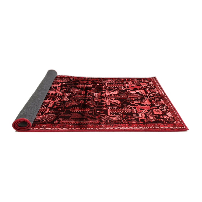 Animal Red Traditional Area Rugs