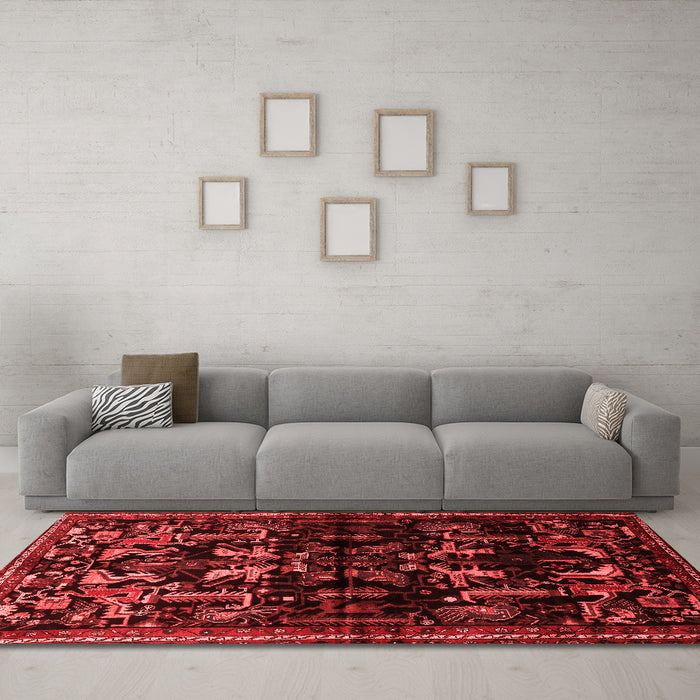 Traditional Red Washable Rugs