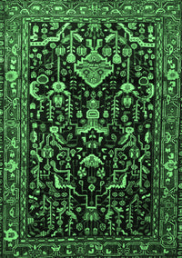 Persian Emerald Green Traditional Rug, tr522emgrn