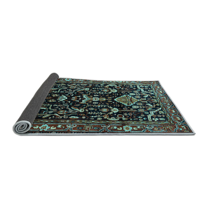 Sideview of Persian Light Blue Traditional Rug, tr522lblu