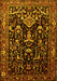 Machine Washable Persian Yellow Traditional Rug, wshtr522yw