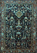 Machine Washable Persian Light Blue Traditional Rug, wshtr522lblu