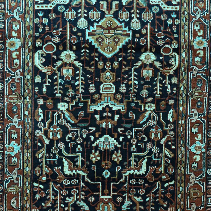 Machine Washable Persian Light Blue Traditional Rug, wshtr522lblu