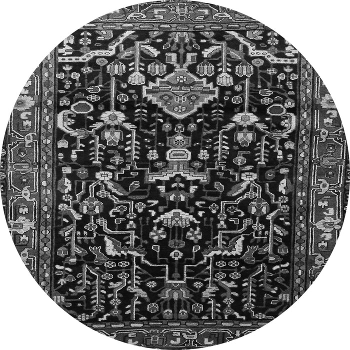 Square Persian Gray Traditional Rug, tr522gry