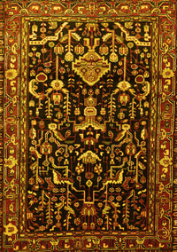 Persian Yellow Traditional Rug, tr522yw
