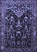 Machine Washable Persian Blue Traditional Rug, wshtr522blu