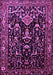 Machine Washable Persian Purple Traditional Area Rugs, wshtr522pur