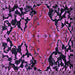 Square Persian Purple Traditional Rug, tr523pur