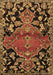 Machine Washable Persian Brown Traditional Rug, wshtr523brn