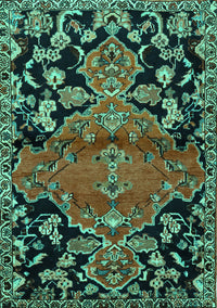Persian Turquoise Traditional Rug, tr523turq