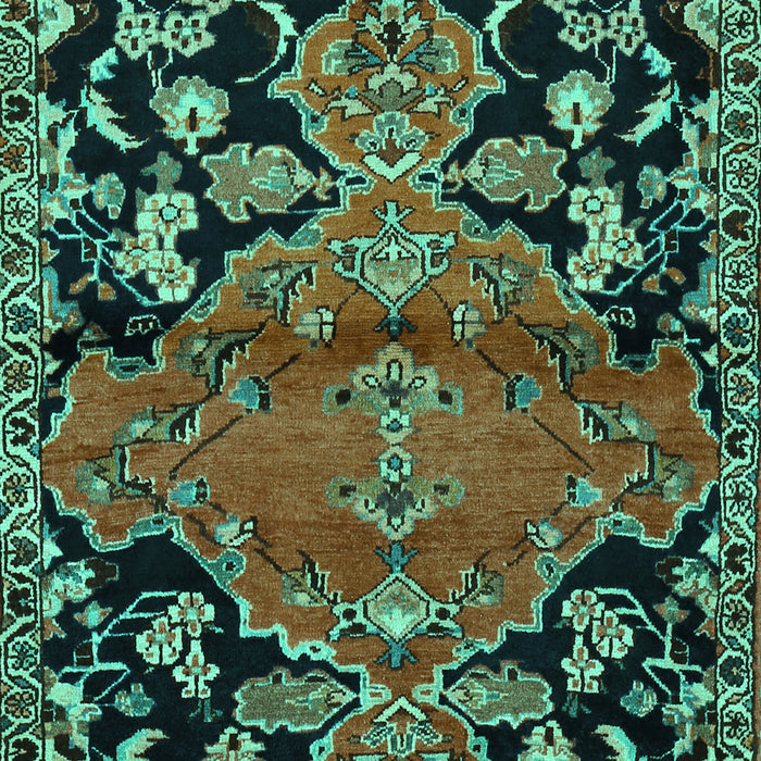 Persian Turquoise Traditional Rug, tr523turq