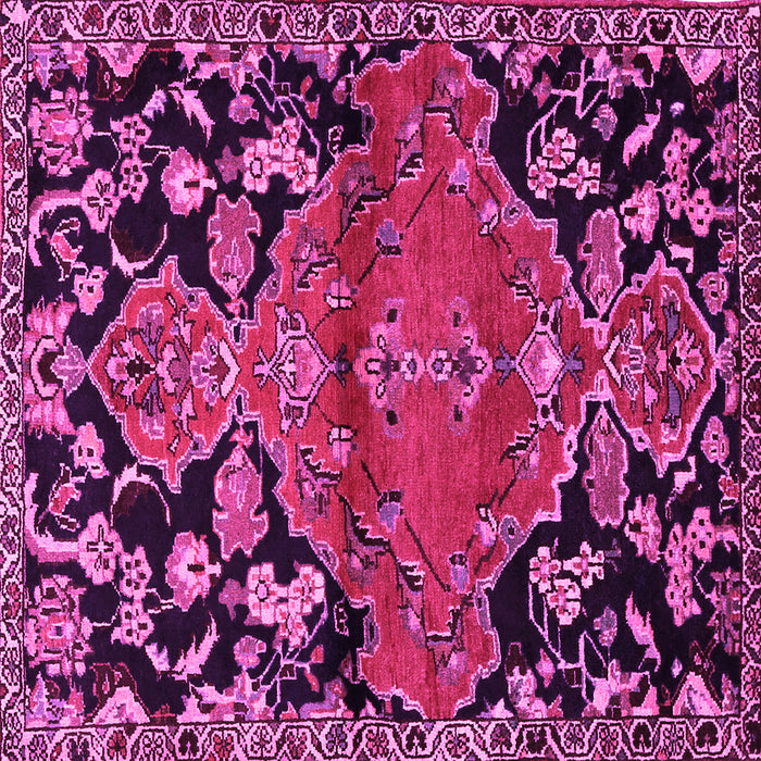 Square Persian Pink Traditional Rug, tr523pnk