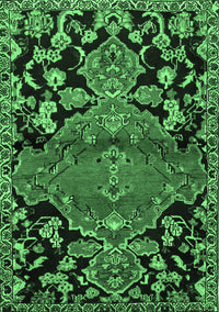 Persian Emerald Green Traditional Rug, tr523emgrn