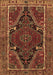 Machine Washable Persian Brown Traditional Rug, wshtr524brn