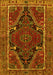 Machine Washable Persian Yellow Traditional Rug, wshtr524yw