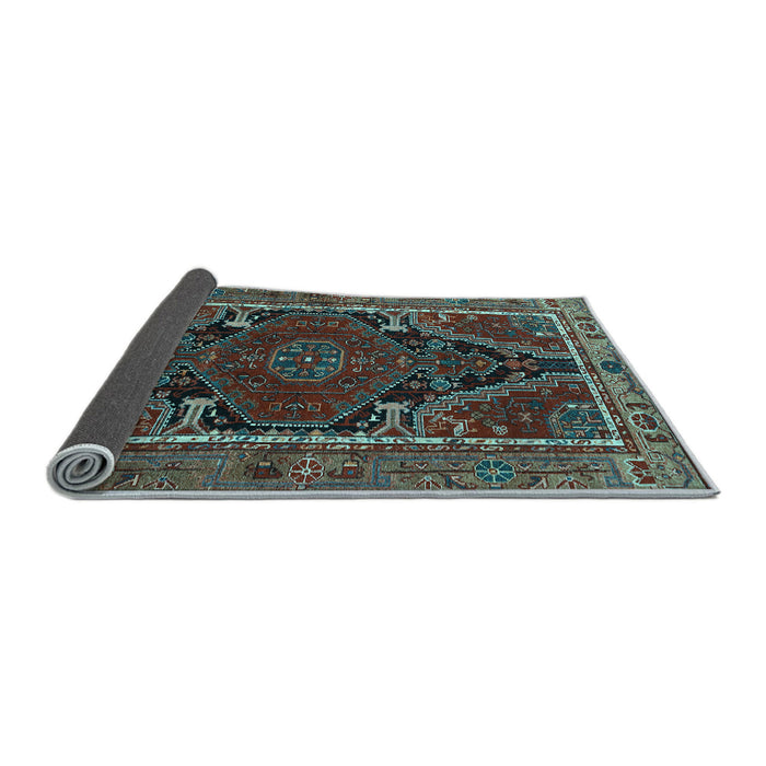 Sideview of Persian Light Blue Traditional Rug, tr524lblu