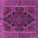 Square Persian Purple Traditional Rug, tr524pur