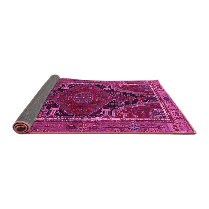 Sideview of Persian Pink Traditional Rug, tr524pnk