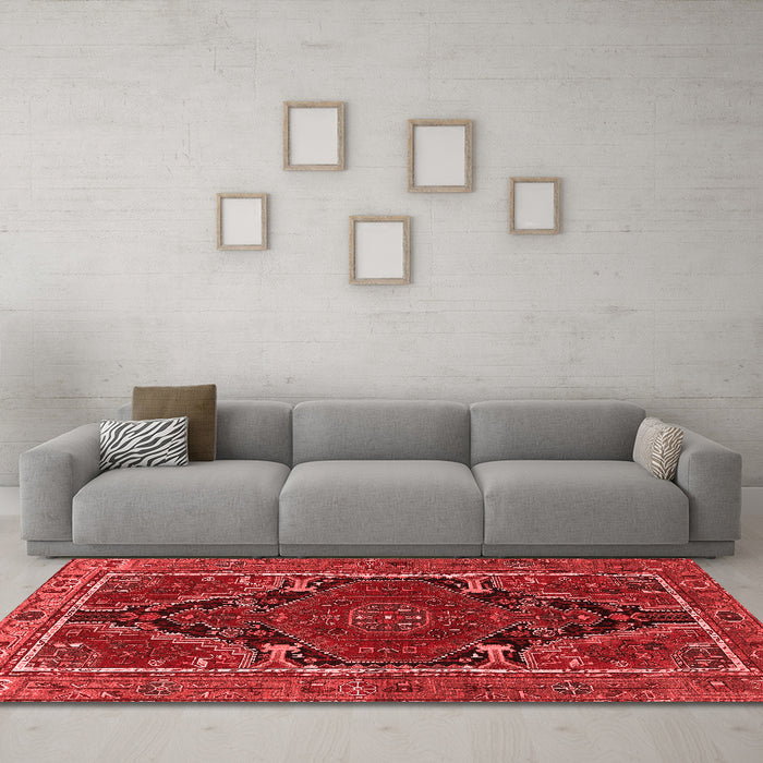 Traditional Red Washable Rugs