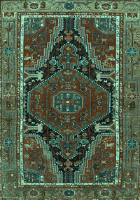 Persian Turquoise Traditional Rug, tr524turq