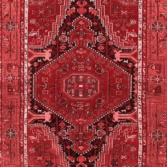 Machine Washable Persian Red Traditional Rug, wshtr524red