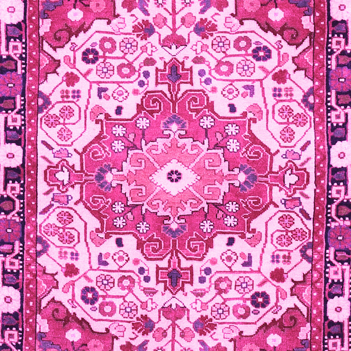 Medallion Pink Traditional Rug, tr525pnk