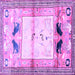 Square Animal Purple Traditional Rug, tr526pur