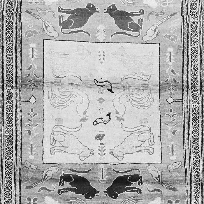 Animal Gray Traditional Rug, tr526gry