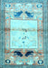 Animal Light Blue Traditional Rug, tr526lblu