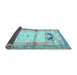 Sideview of Animal Light Blue Traditional Rug, tr526lblu