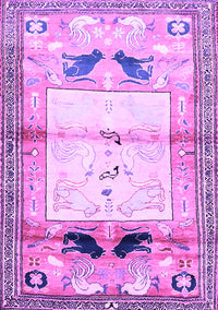 Animal Purple Traditional Rug, tr526pur