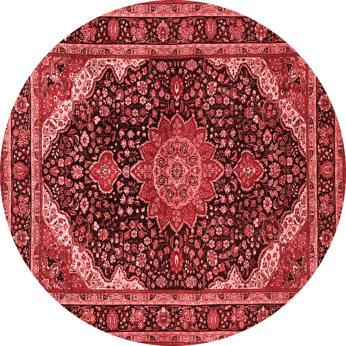 Medallion Red Traditional Rug, tr527red