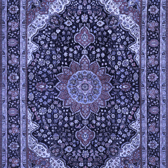 Medallion Blue Traditional Rug, tr527blu