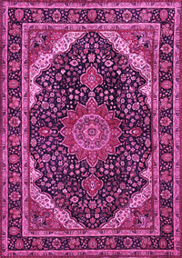 Medallion Pink Traditional Rug, tr527pnk