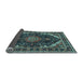 Sideview of Medallion Light Blue Traditional Rug, tr527lblu